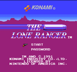 Lone Ranger, The (USA) Title Screen